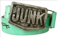 Unbranded Pewter Junk - Seagreen Leather Belt by Jon Wye
