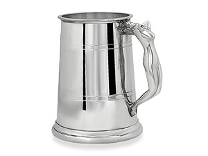 Unbranded Pewter Nymph Handle One Pint Tankard 013623