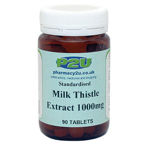 Pharmacy2U Milk Thistle Extract 1000mg Tablets - size: 90