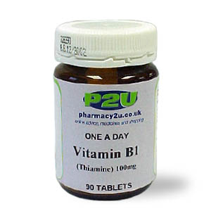 Pharmacy2U Vitamin B1 Tablets cl - Size: 90 cl
