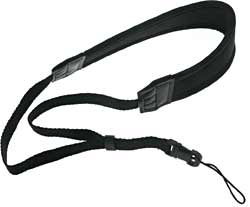 Photo Accessories - Neoprene Neck Strap - Ideal for Digital Cameras - Black