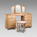 Pickwick Pine double dressing table set furniture