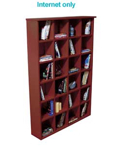Unbranded Pigeon Hole Mahogany Media Unit