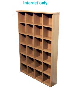 Unbranded Pigeon Hole Oak Media Unit