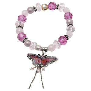 Gain your wings with this pretty pink elasticated