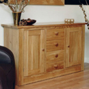 Pinetum Quercus centre drawer sideboard furniture