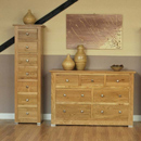 Pinetum Quercus metal 7 drawer chest furniture