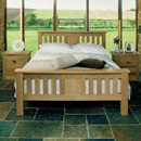 Pinetum Quercus slat back bed furniture
