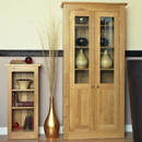 Pinetum Quercus tall half glazed cabinet furniture