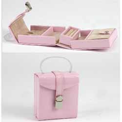 Pink Glitter Handbag Jewellery Box