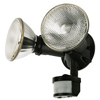 IP44. Powerful, twin 120W floodlight. Independently adjustable lampholders allow light to be