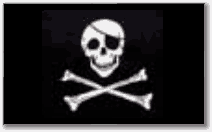 Unbranded Pirate Polyester Flags 12inch x 18in Pk12