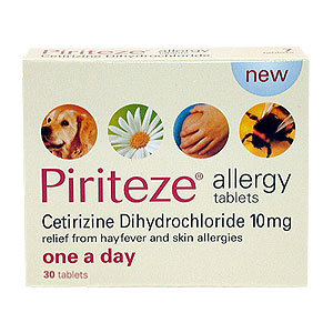 To relieve the symptoms of hayfever, pet or house