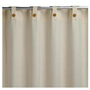 These 100 cotton natrual colour curtains feature tab tops for easy hanging.  These canvas curtains a