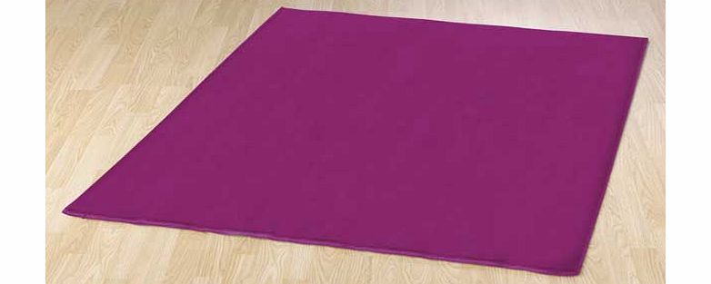 Unbranded Plain Dye Rug - Purple