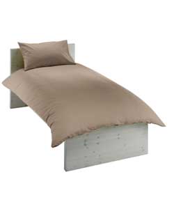 Includes duvet cover and 1 pillowcase. 50% polyest