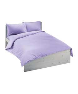 Set contains duvet cover and 2 pillowcases.50% cotton, 50% polyester.Machine washable.Suitable for
