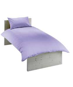 Set contains duvet cover and 1 pillowcase.50% cotton, 50% polyester.Machine washable.Suitable for