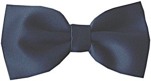 Plain French Navy Bow Tie
