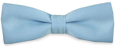 Unbranded Plain Light Blue Narrow Bow Tie