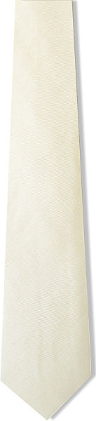 Plain Light Silver H/Rib Silk Tie