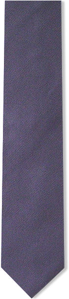 Unbranded Plain Mauve D/Rib Silk Tie