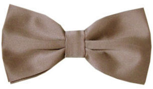 Unbranded Plain Mid Brown Bow Tie