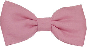 Unbranded Plain Mid-Pink Bow Tie