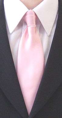Unbranded Plain Pale Pink Clip-on Tie