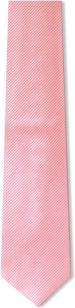 Unbranded Plain Pink D/Rib Silk Tie