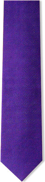 Unbranded Plain Purple D/Rib Silk Tie