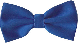 Royal Blue pre-tied bow tie with adjustable neckband.