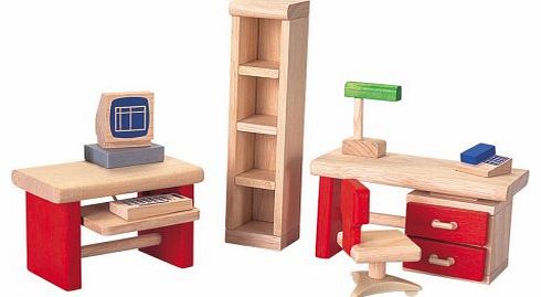 Unbranded Plan Toys: Home Office - Neo (Wooden Dollhouse Furniture)- Plan Toys