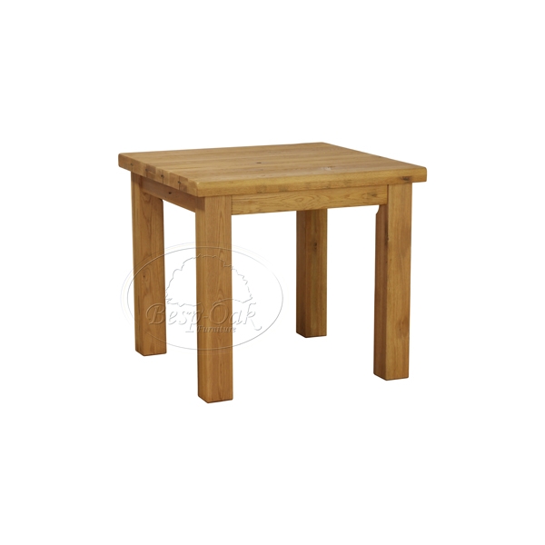 Unbranded Plank Oak Square Fixed Top Dining Table - 900 x