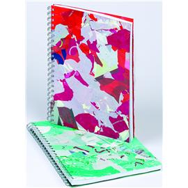 Unbranded Plastic Bag Wire Bound Note Books  A4