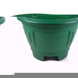 Unbranded Plastic Planter with Feet Green 34cm