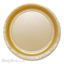 Plate - Gold - Antique - Non-metallic - 22.9cm