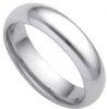 Platinum 5mm Court Wedding Band