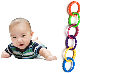 Great for sensory development and toy attachment!