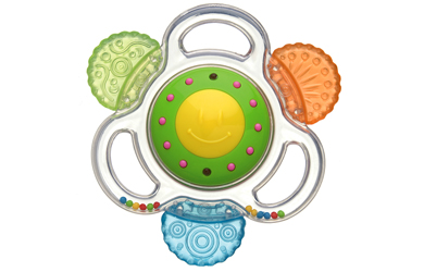 Lights, music and water teethers!