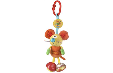 Keep your baby entertained with Mimsy, the cuddly Dingly Dangly Mouse!