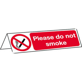 Unbranded Please Do Not Smoke Table Top Sign