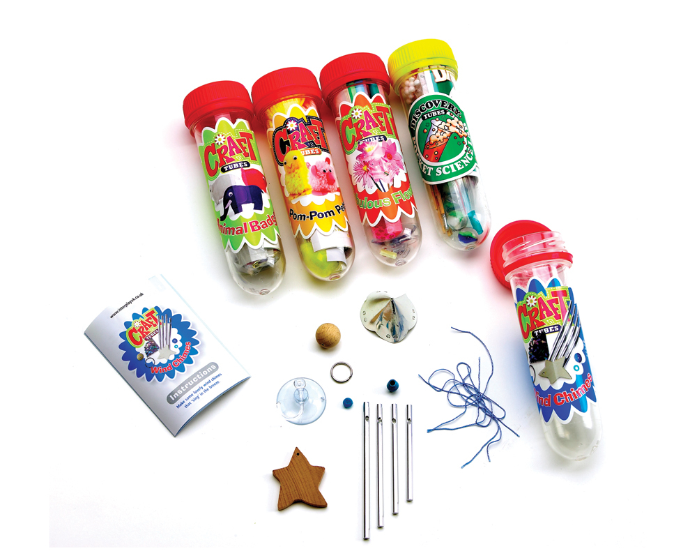 Clever little tubes that contain everything you need for various crafts. They make ideal party bag g