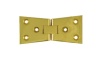 Polished brass counter flap hinges 1.1/4x4in (32x101mm). Supplied in pairs. Screws are not supplied 