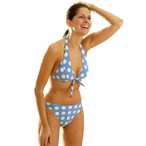 Polka Dot Bikini- Blue- Size 12