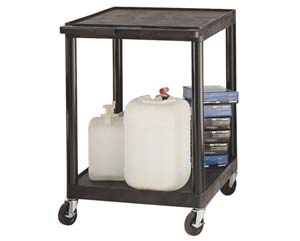 Unbranded Polyethylene service trolley 2 shelf