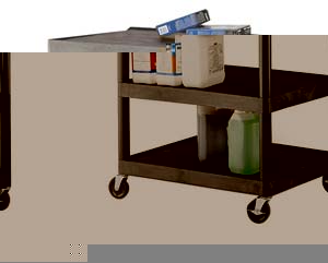 Unbranded Polyethylene service trolley 3 shelf