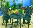 Unbranded Polyurethane Table and 2 Chairs: L69 x W69 x D18 - Green