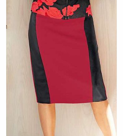 Unbranded Ponte Colour Block Tailored Skirt