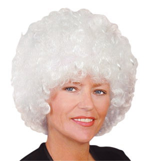 Unbranded Pop wig, white curly